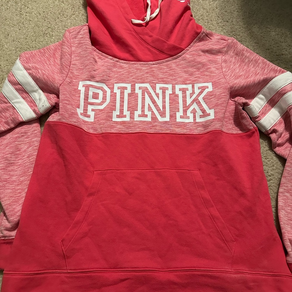 PINK Victoria's Secret Coral Hoodie M